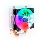 Cooler Exbom p/ CPU AMD e Intel c/2 Tubos Heat-Pipes Hidraulico RGB - CP-H2200