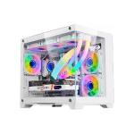 Gabinete Gamer Liketec Mad Rock Snow, Mid Tower, Vidro Temperado, White, s/ Fan, s/ Fonte - 2077