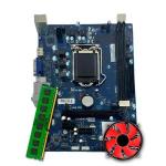 Kit Upgrade Placa Mãe H110G + Cooler + 8G DDR3 Dvi/Vga DH110MXVR3A