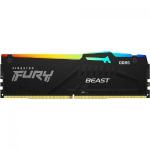 Memória Kingston Fury Beast 32Gb RGB, 5200MHz, DDR5, CL40, Preto - KF552C40BBA/32
