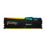 Memória RAM Kingston Fury Beast RGB, 32GB, 5600MHz, DDR5, CL40, Preto - KF556C40BBA-32