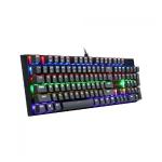 Teclado Mecânico Gamer Redragon Rudra Rainbow, Switch Blue Removíveis, ABNT, Black, K565R-2 PT-BLUE